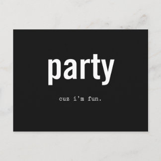 party postcard