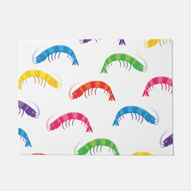 Party Prawns Doormat (Front)