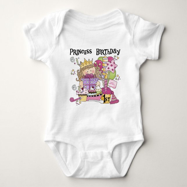 Party Princess 1st Birthday tshirts and Gifts (Front)