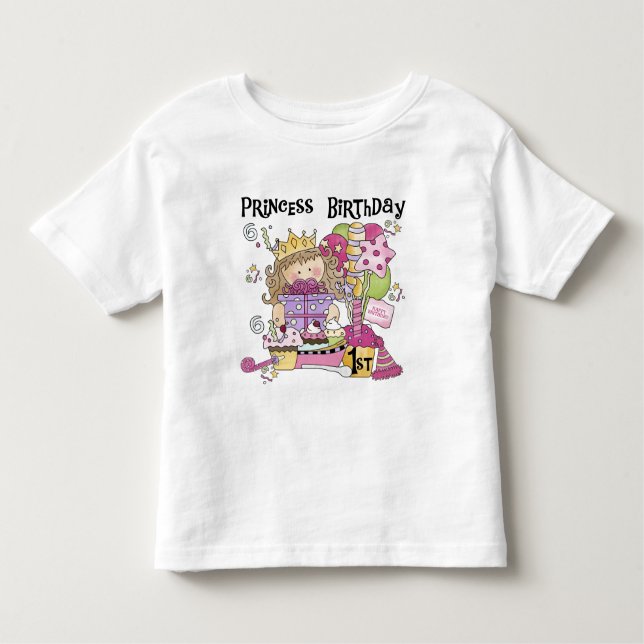 Party Princess 1st Birthday tshirts and Gifts (Front)