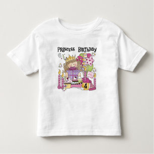 Party Princess 4th Birthday Tshirts and gifts