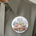 Party Pub Crawl Cruise Line Cocktails  7.5 Cm Round Badge<br><div class="desc">This design may be personalised in the area provided by changing the photo and/or text. Or it can be customised by clicking Personalise this Template and then choosing the click to customise further option and delete or change the colour of the background, add text, change the text colour or style,...</div>