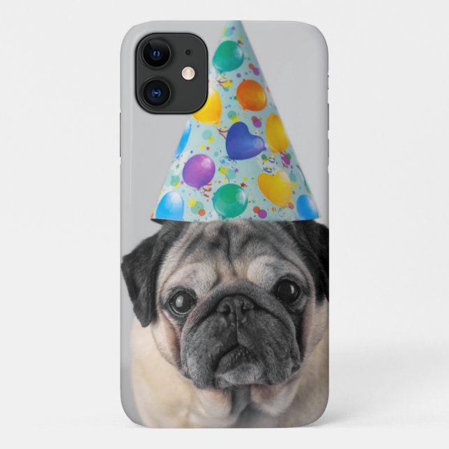 Party Pug Case-Mate iPhone Case (Back)