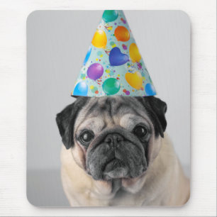 Party Pug Mouse Pad