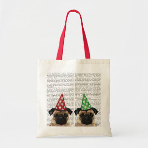 Party Pugs Pair Tote Bag