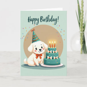 Party Pup Cake Art Card