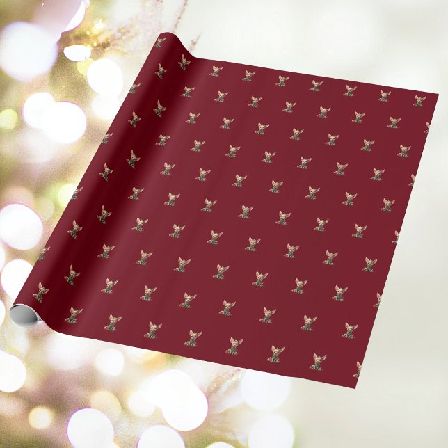 Party Pup Christmas Dog Wrapping Paper (Creator Uploaded)