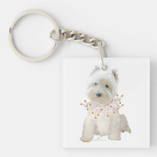 Party Puppy Key Ring