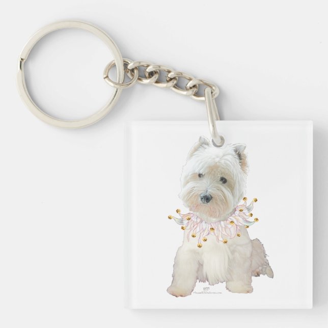 Party Puppy Key Ring (Front)