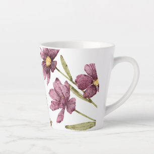 Party Purple Wild Flowers Latte Mug