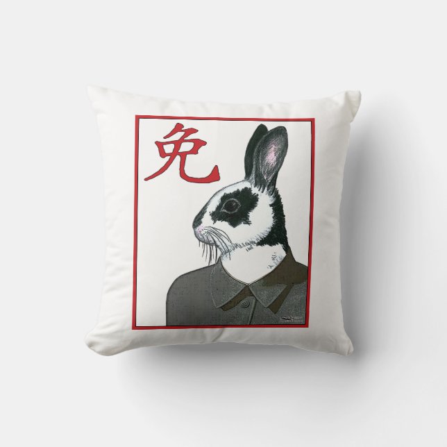 Party Rabbit Cushion (Front)
