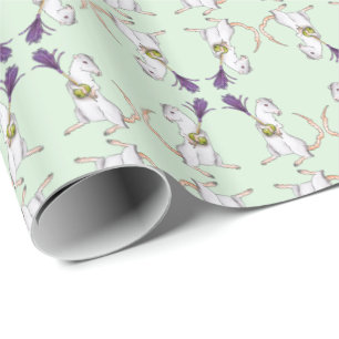 Party rat wrapping paper