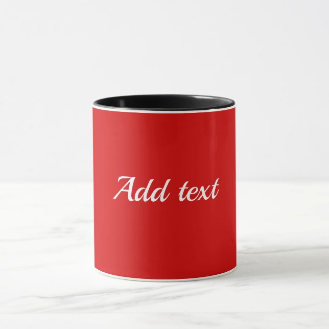 Party red solid colour, Template,  Mug (Center)