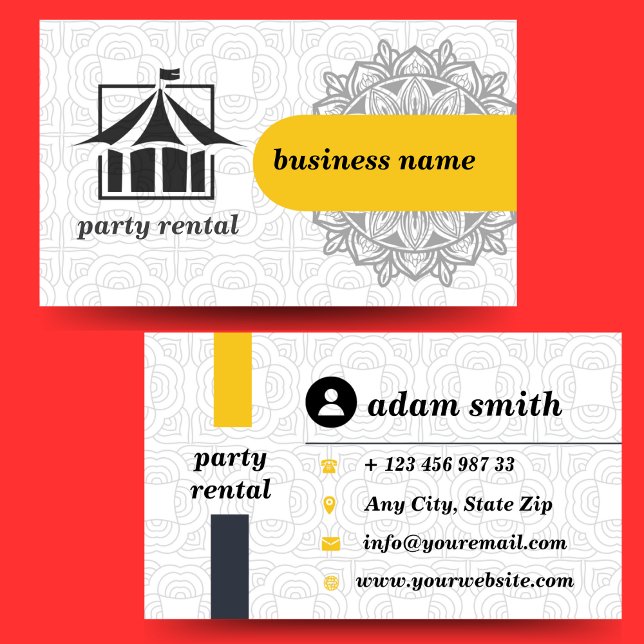 party rental business cards (Creator Uploaded)