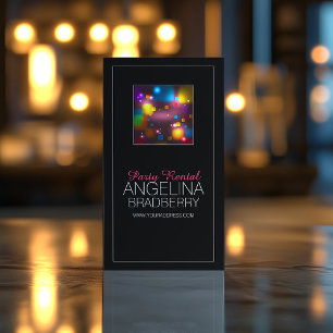 Party Rental Tableware Decor Balloon Supplies Business Card