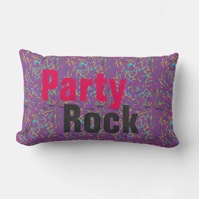 party rock lumbar cushion (Front)