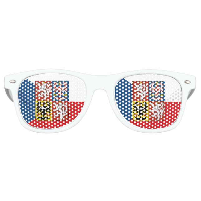 Party Shades & Czechia Sunglasses, Czech flag (Front)