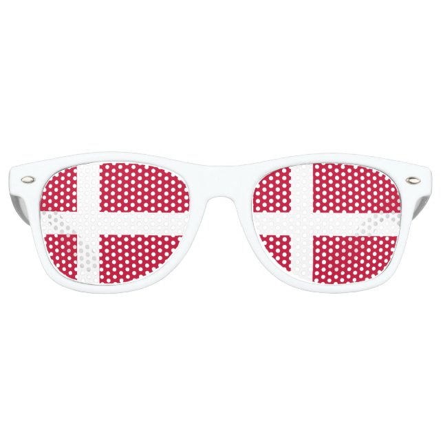 Party Shades & Denmark Sunglasses / Danish flag (Front)