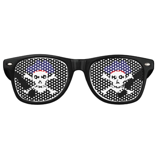 Party Shades & Pirate Sunglasses / Pirates flag (Front)