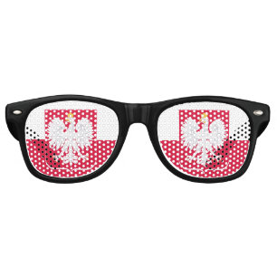 Party Shades, Poland Sunglasses, Polish flag Retro Sunglasses