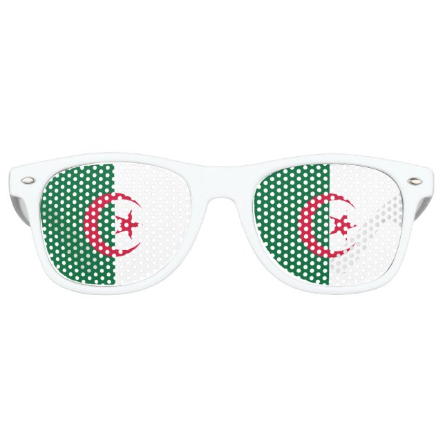 Party Shades Sunglasses - Algeria flag (Front)