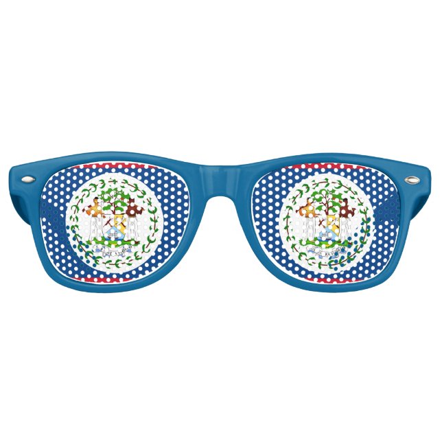 Party Shades Sunglasses - Belise flag (Front)