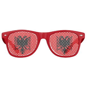 Party Shades Sunglasses - flag of Albania