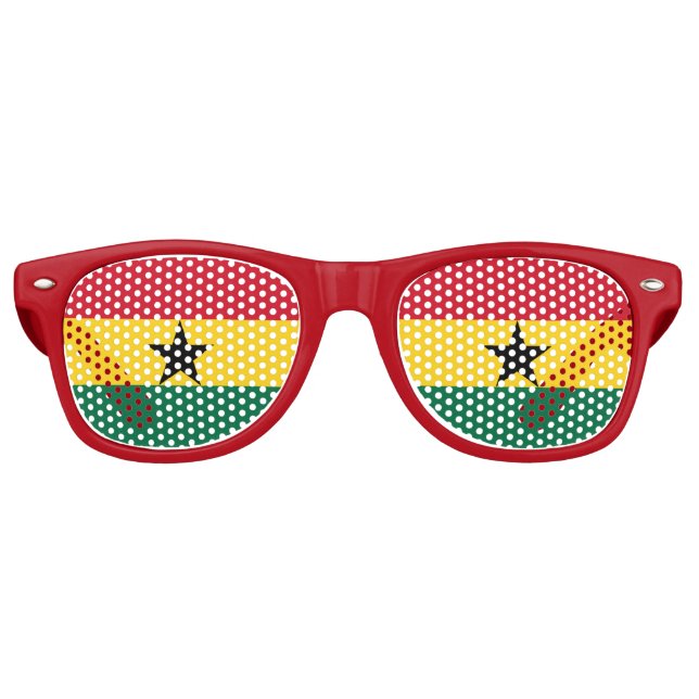 Party Shades Sunglasses - Ghana flag (Front)