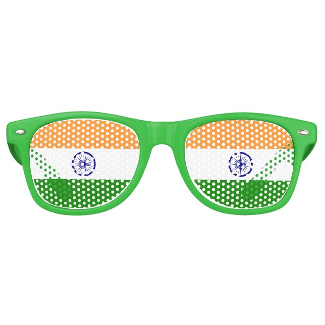 Party Shades Sunglasses - India flag (Front)