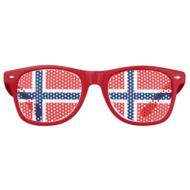 Party Shades Sunglasses - Norway flag (Front)