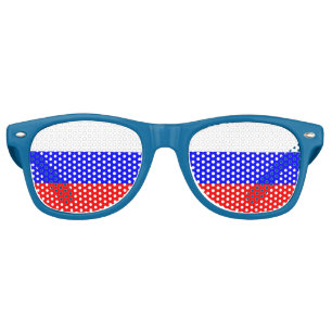 Party Shades Sunglasses - Russia flag
