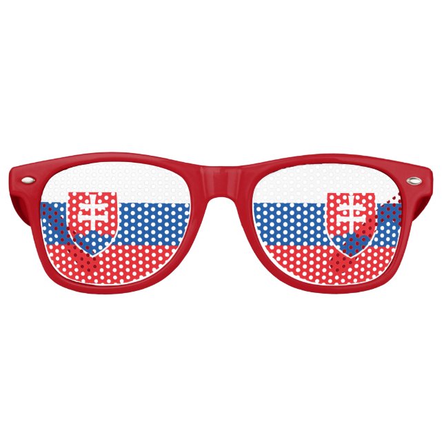 Party Shades Sunglasses - Slovakia flag (Front)