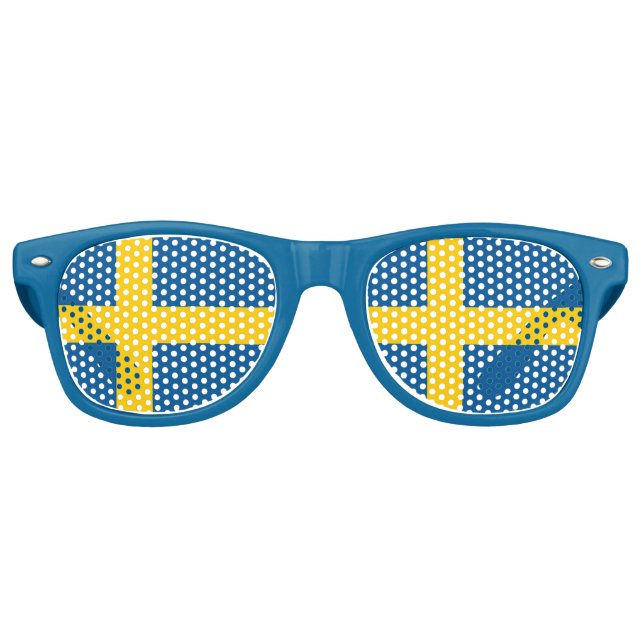 Party Shades Sunglasses - Sweden flag (Front)