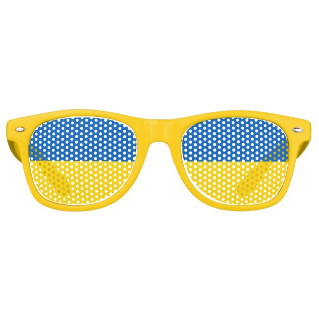 Party Shades Sunglasses - Ukraine flag (Front)