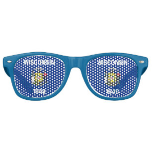 Party Shades Sunglasses - Wisconsin flag