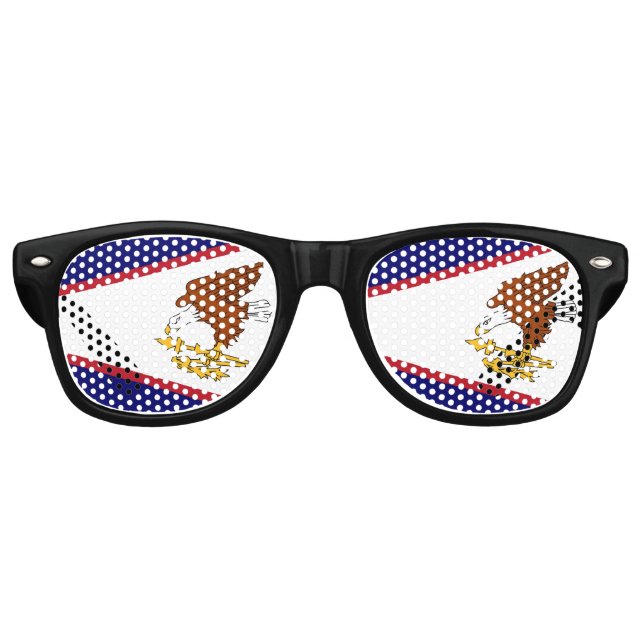 Party Shades Sunglasses with American Samoa flag (Front)