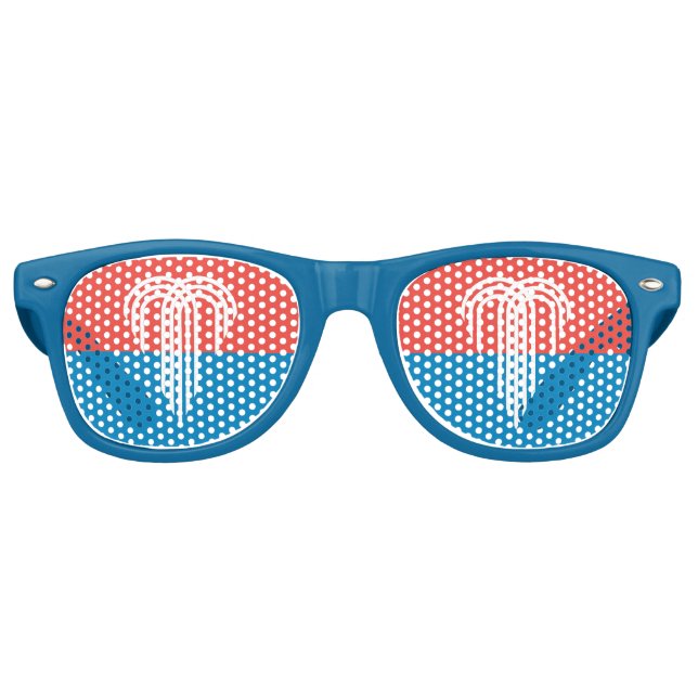 Party Shades Sunglasses with flag of Kansas City (Front)
