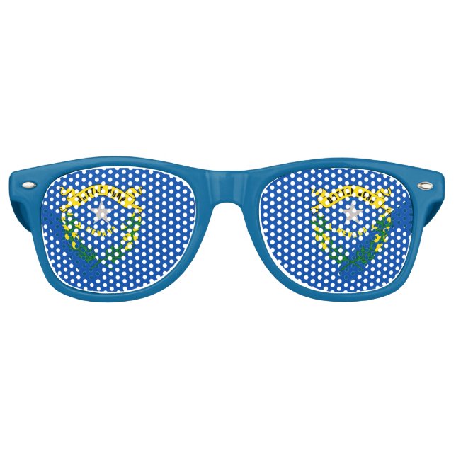 Party Shades Sunglasses with flag of Nevada (Front)