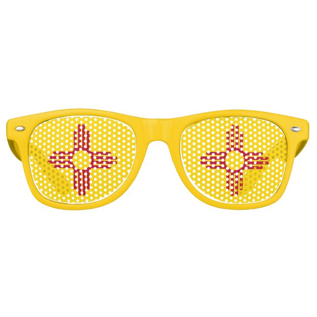 Party Shades Sunglasses with flag of New Mexico (Front)