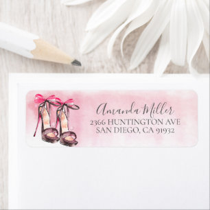 Party Shoes Return Address Label