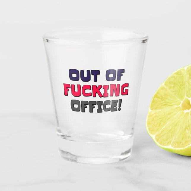 Party Shot Glasses Out Of Office (Front)