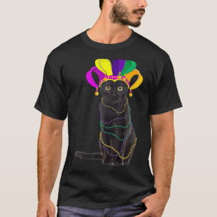 Party Shrove Tuesday Celebration Black Cat Mardi G T-Shirt