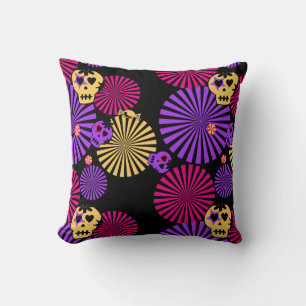 Party skulls pillow
