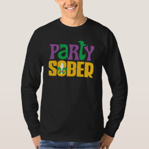 Party Sober Fleur de Lis Recovery Trucker Hat T-Shirt