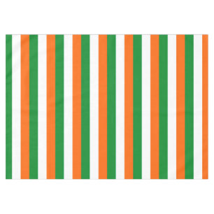Party Spirit Irish Colours Stripes Decor Tablecloth