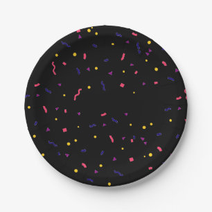 Party sprinkle's paper plate