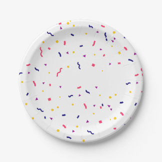 Party sprinkle's paper plate