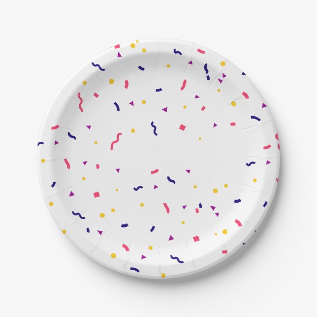 Party sprinkle's paper plate (Front)