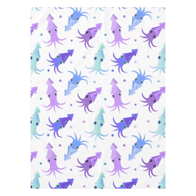 Party Squid Pattern Tablecloth (Front)