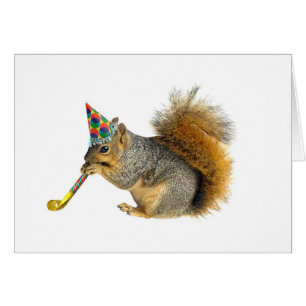 Party Squirrel Card